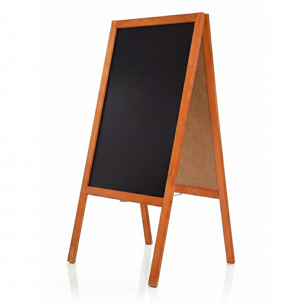 Holz Kundenstopper 120 × 57 cm, Mahagoni – B-Ware / Abverkauf / Einzelstücke