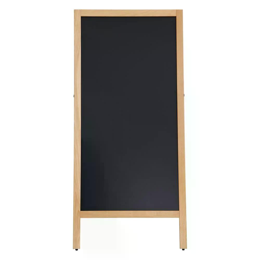 Holz Kundenstopper 145x67cm, Magnetisch, Buche, Outdoor