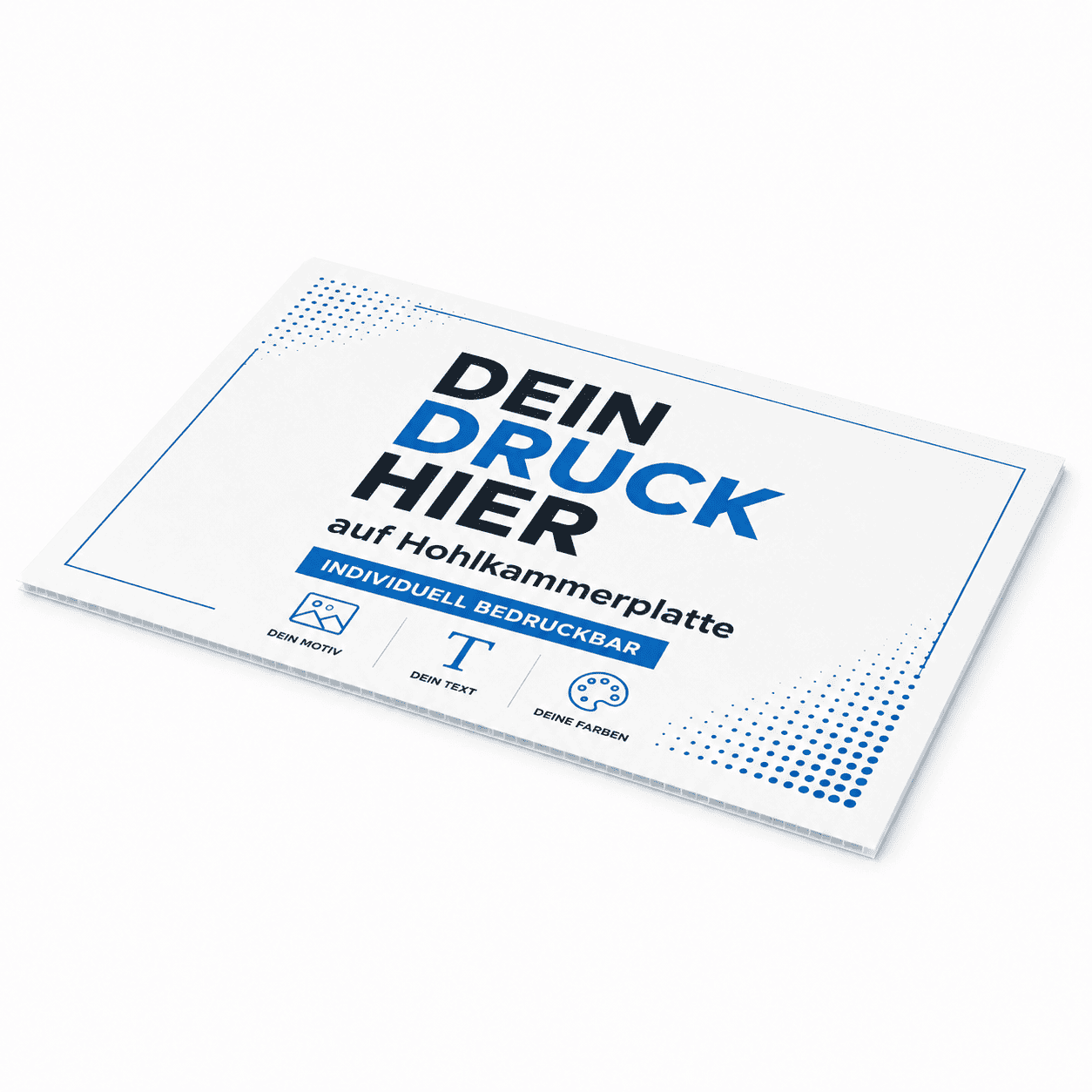 Hohlkammerplatte 56x77 cm für PROSlide Kundenstopper