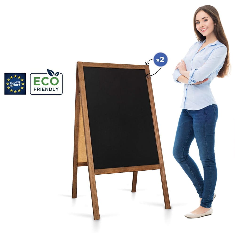 Holz Kundenstopper "ColorFrame" 118x61cm, Indoor