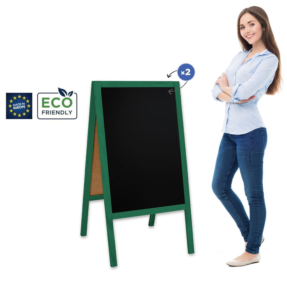 Holz Kundenstopper "ColorFrame" 118x61cm, Indoor