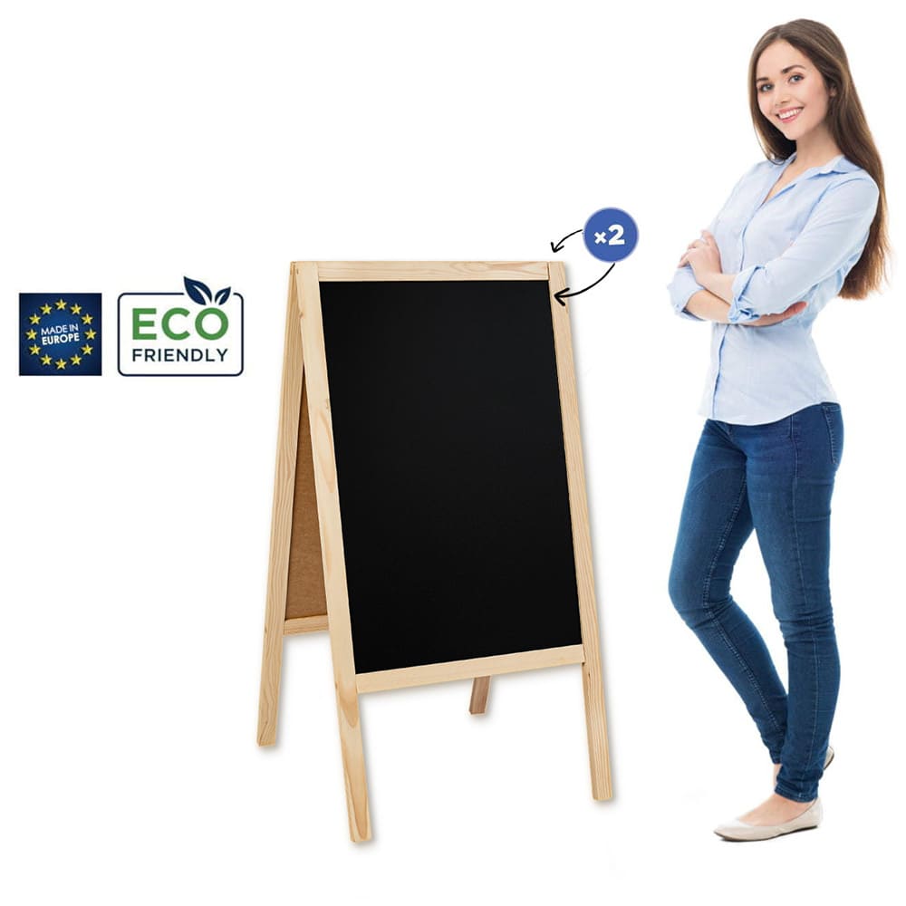 Holz Kundenstopper "ColorFrame" 118x61cm, Indoor