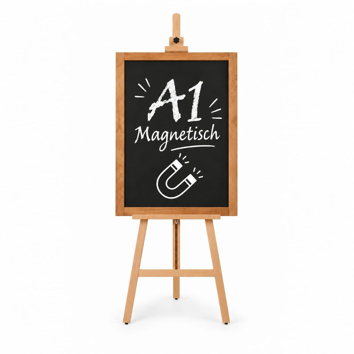 Holz Staffelei-Set "Art Easel" inkl. A1 Kreidetafel magnetisch