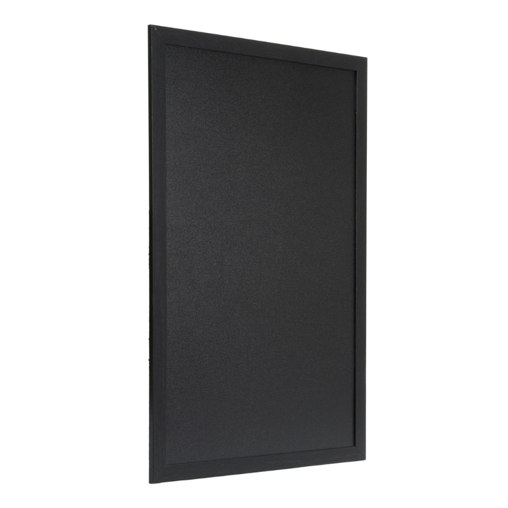 Securit® Wandkreidetafel Budget – Holzrahmen Schwarz, 40x60cm