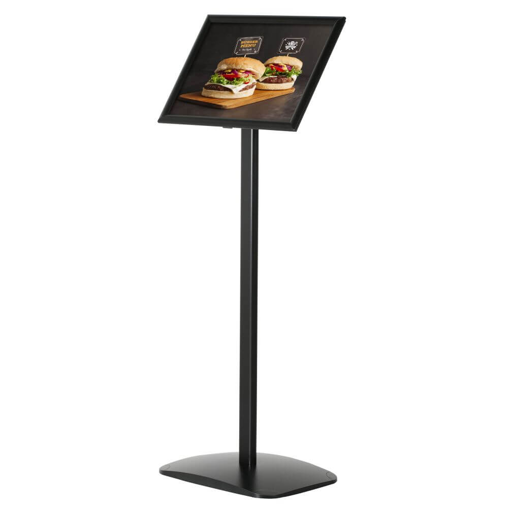Infoständer "Deco", DIN A4, Schwarz