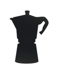 Kreidetafel Kaffeekannen Form Silhouette für Kaffeebars und Zuhause