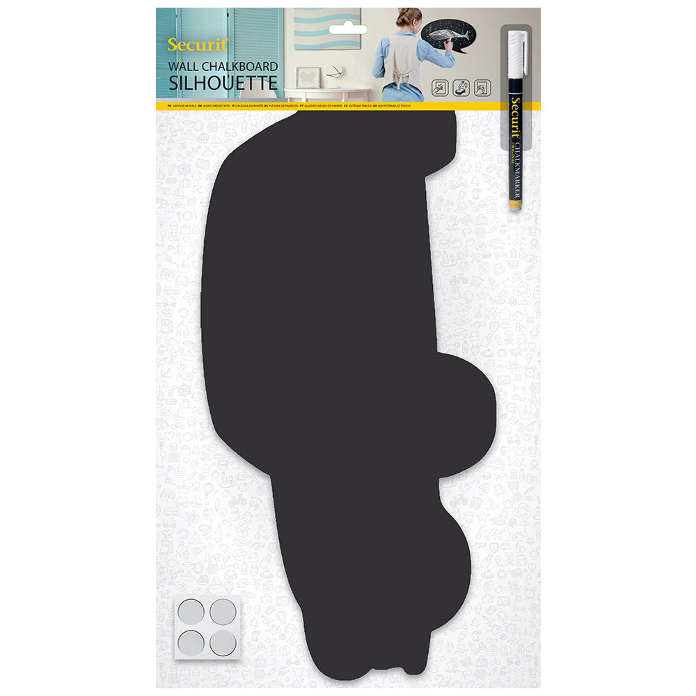 Securit® Wandkreidetafel Silhouette Auto, 50x19cm