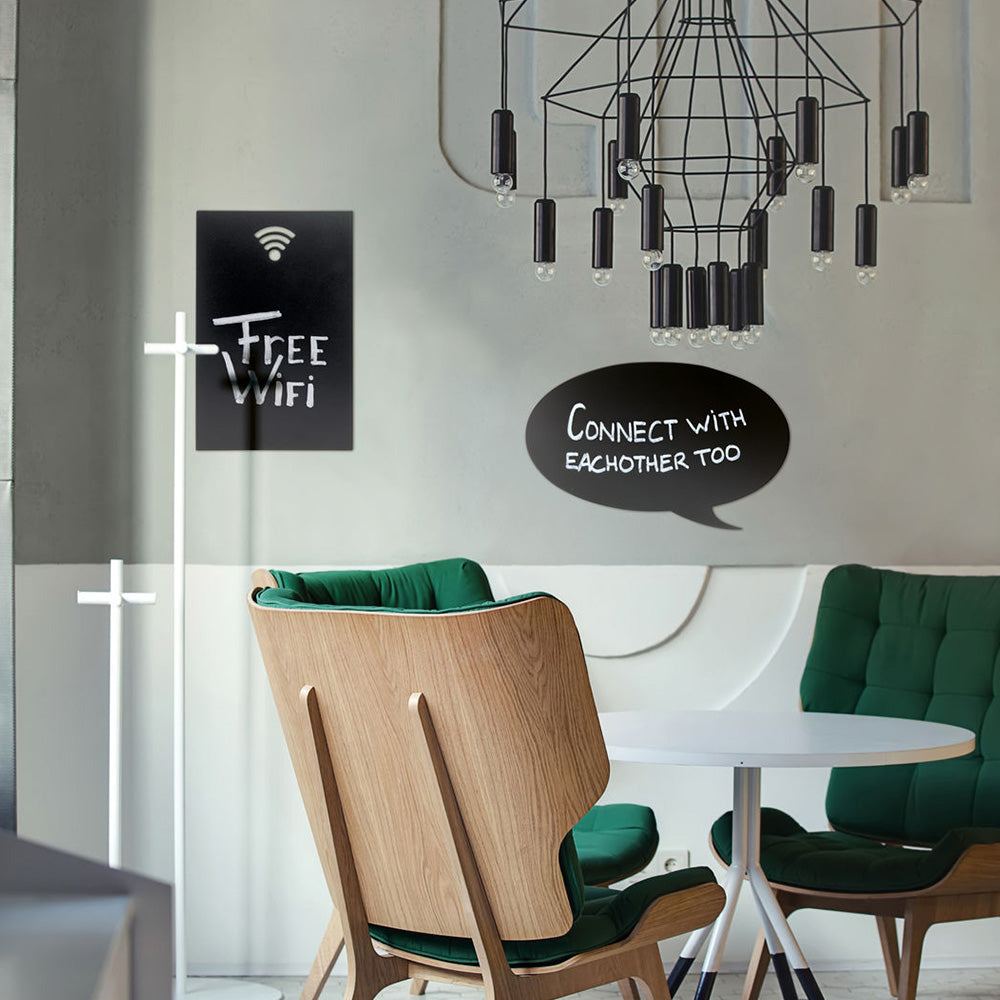 Securit® Wandkreidetafel Silhouette WiFi, 25x38cm
