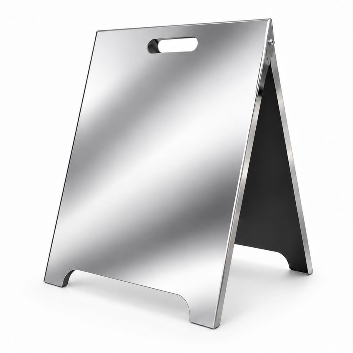 Kundenstopper Spiegeloptik, 60x90cm, Indoor