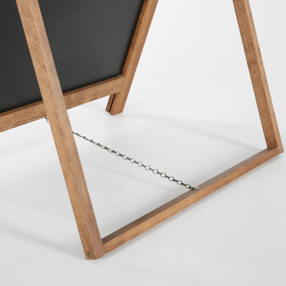 Holz Kundenstopper "FloorStand" mit Kreidetafel