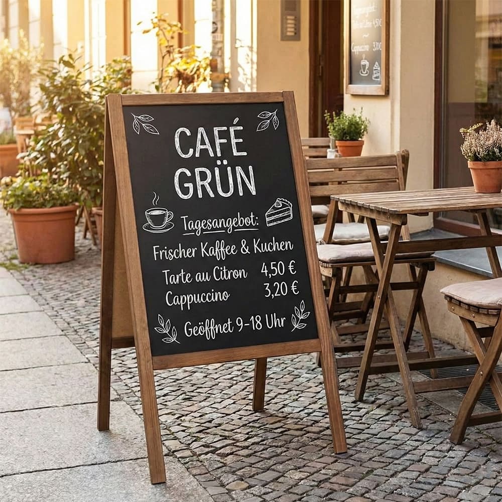 Holz Kundenstopper "ColorFrame" 118x61cm, Indoor