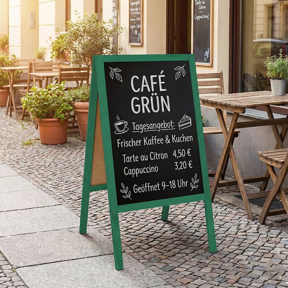 Holz Kundenstopper "ColorFrame" 118x61cm, Indoor