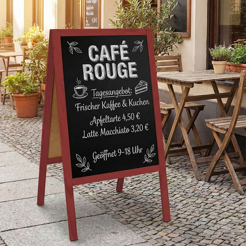 Holz Kundenstopper "ColorFrame" 118x61cm, Indoor