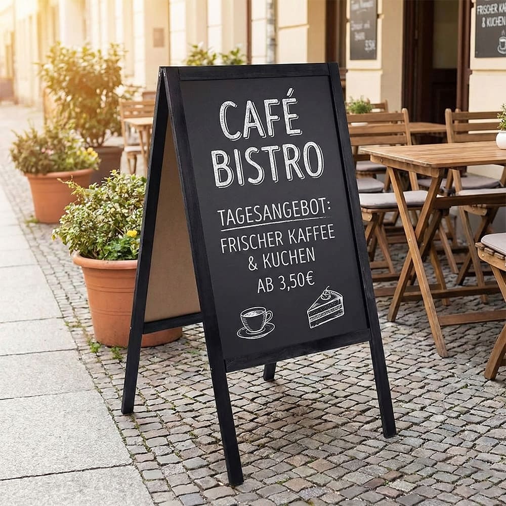 Holz Kundenstopper "ColorFrame" 118x61cm, Indoor