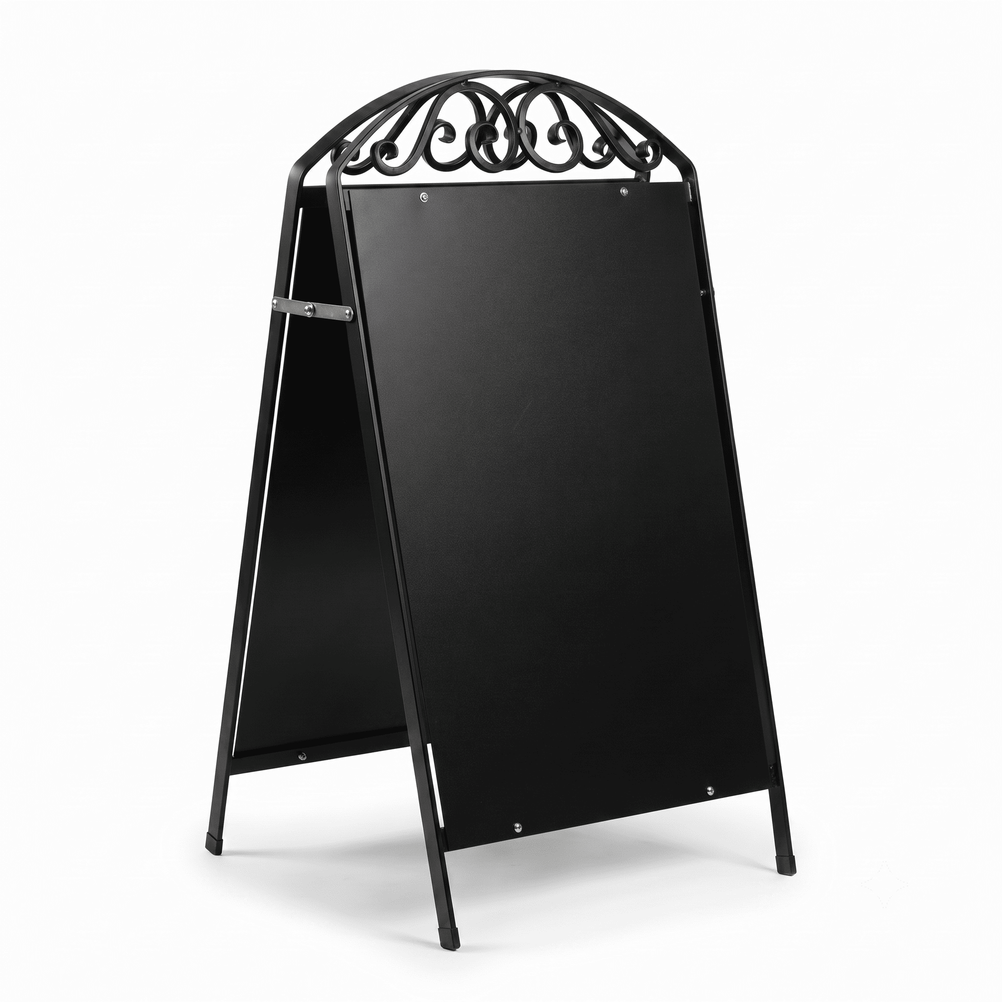 Kundenstopper Antik mit Kreidetafel 52x100 cm – Schwarz