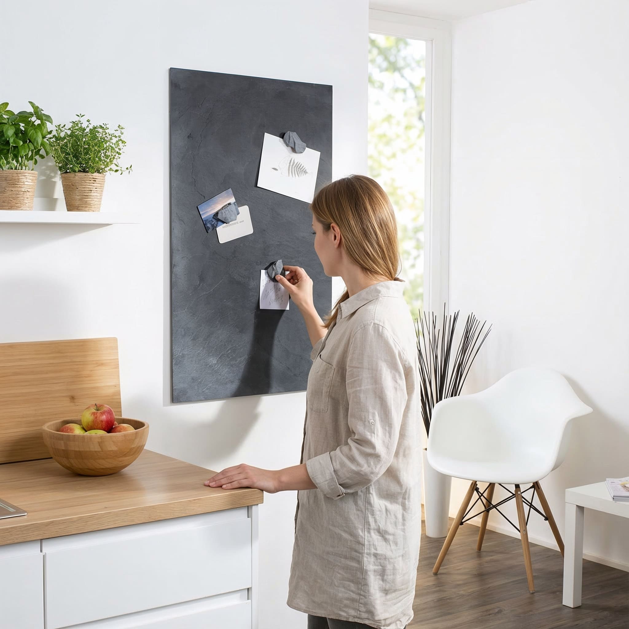 Magnetische Echt-Schiefertafel nach Mass – verschiedene Farben