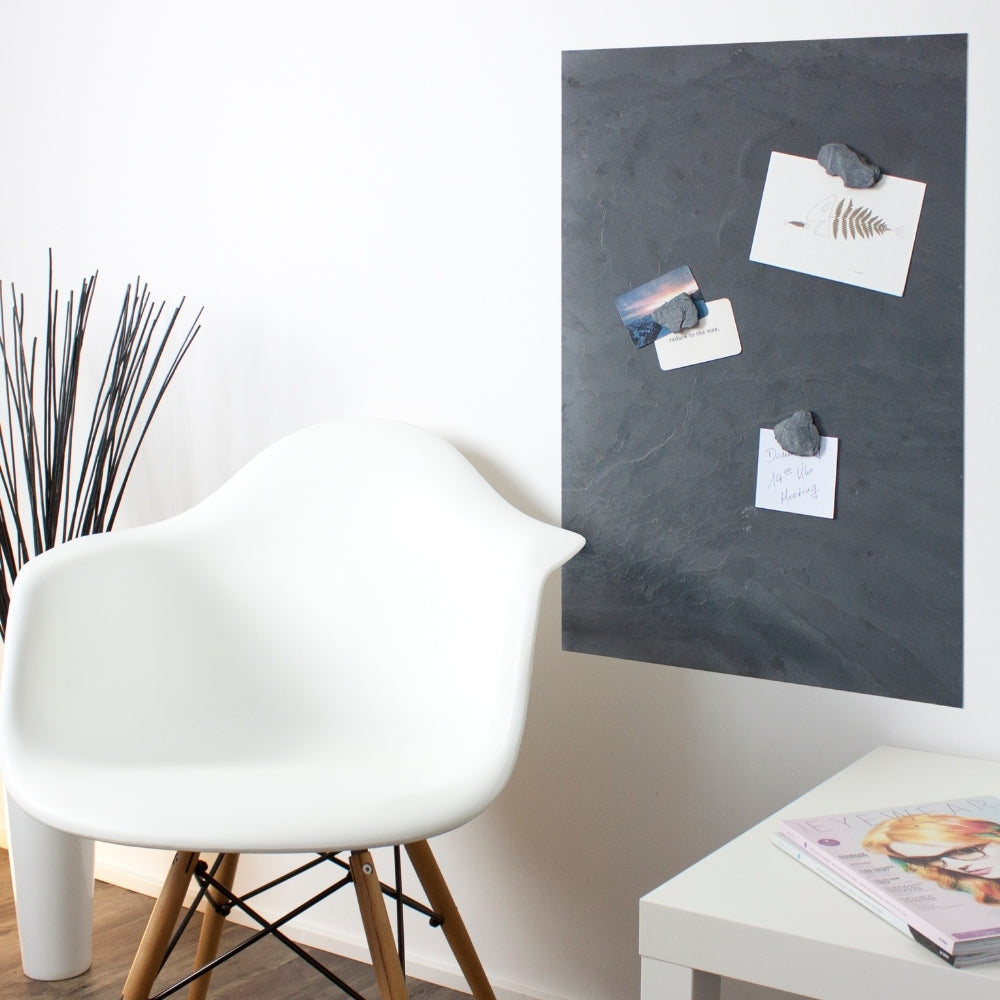 Schiefertafel Magnetisch nach Mass - Grey Impact