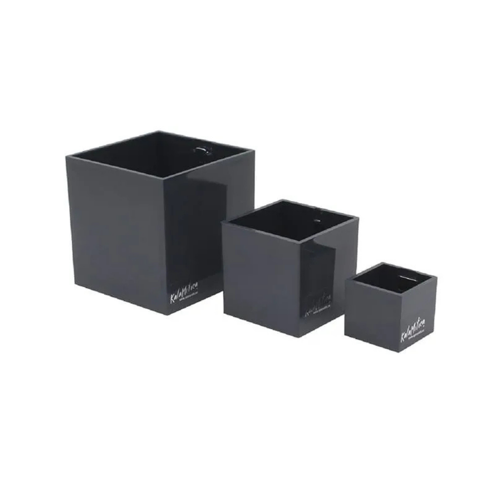 KalaMitica® Magnetische Würfelbehälter Neodym, Ø 3,5-6-9, Anthrazit, 3 Stk.