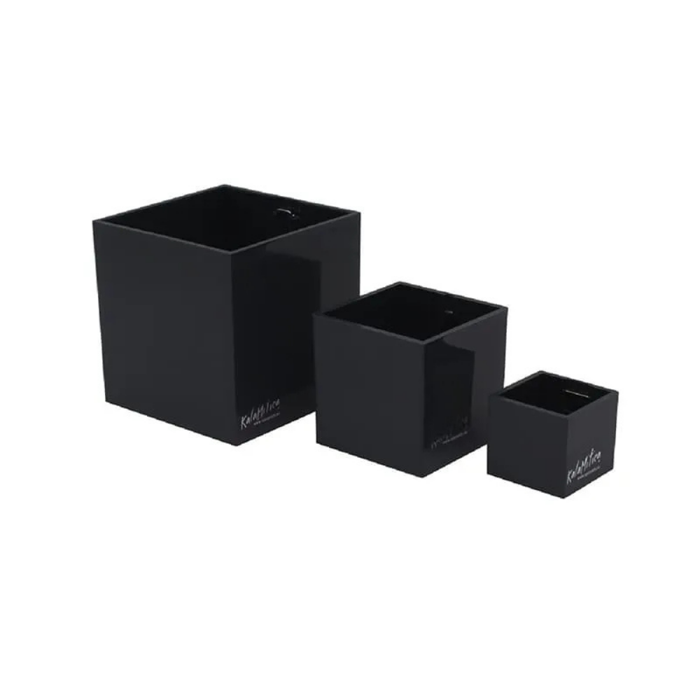 KalaMitica® Magnetische Würfelbehälter Neodym, Ø 3,5-6-9, Schwarz, 3 Stk.