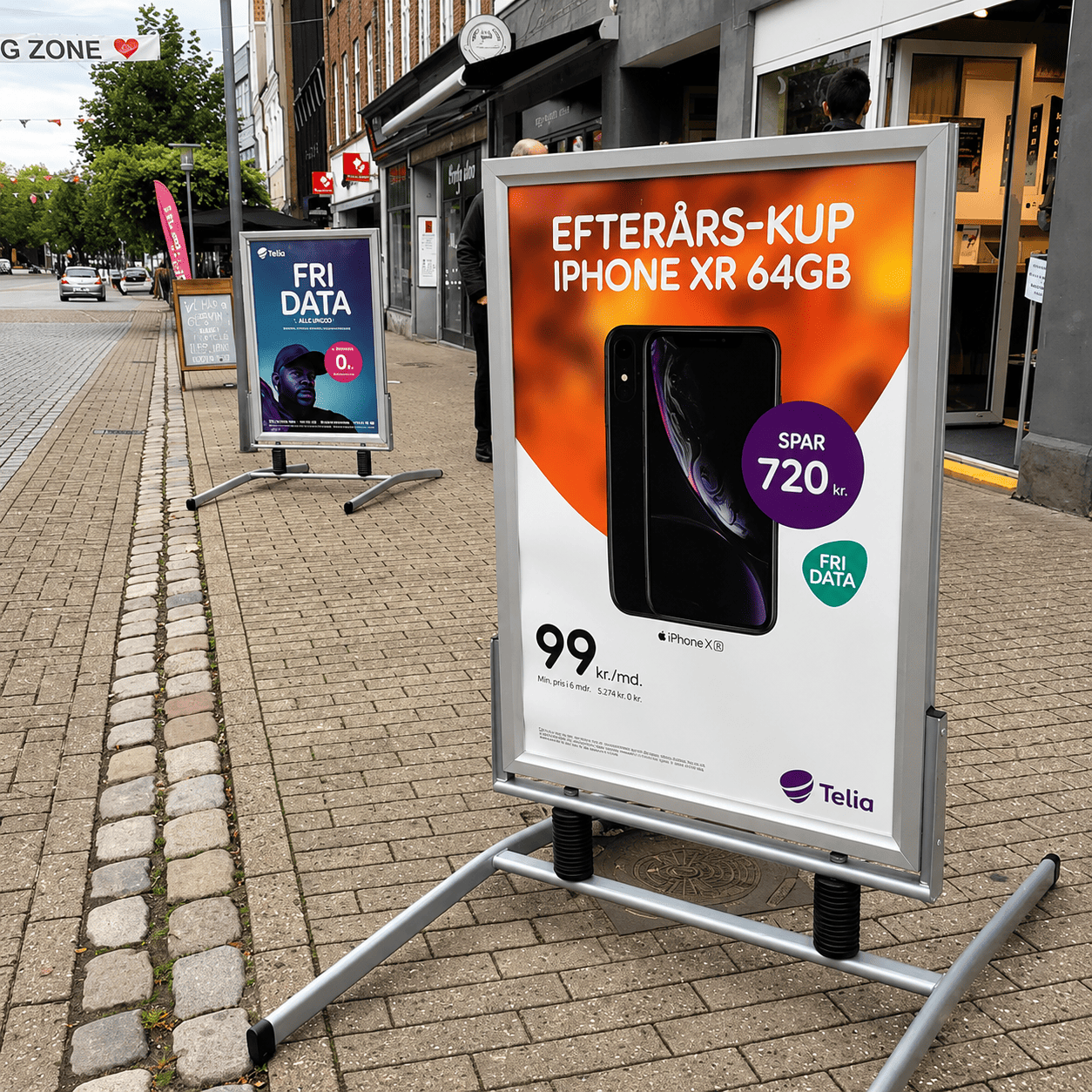 Kundenstopper Windfest "Schwingmeister" – Outdoor Aluminium Strassenständer