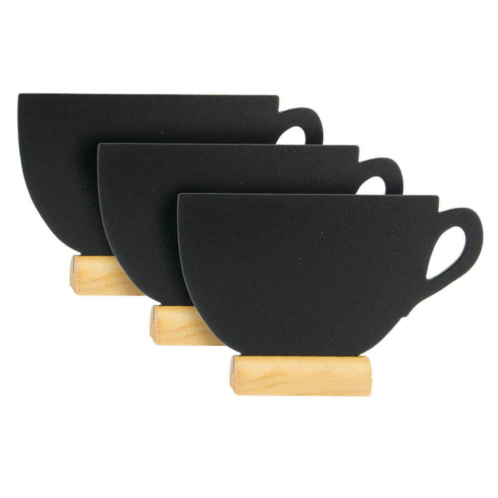 Securit®, Mini Tischkreidetafel "Kaffeetasse", 3er-Set