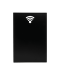 Rechteckie Silhouetten Kreidetafel mit WiFi Icon