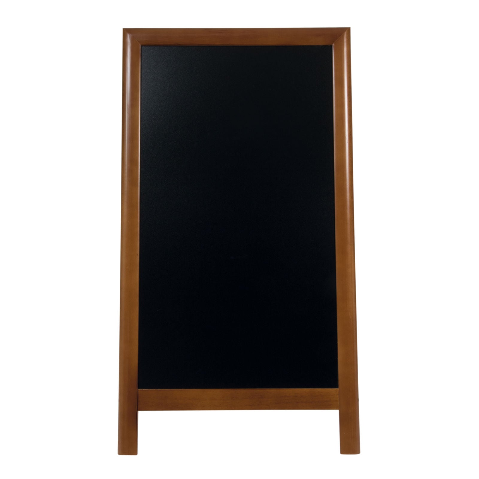 Securit® Holz Kundenstopper 125x70cm, Deluxe, Dunkelbraun, Outdoor