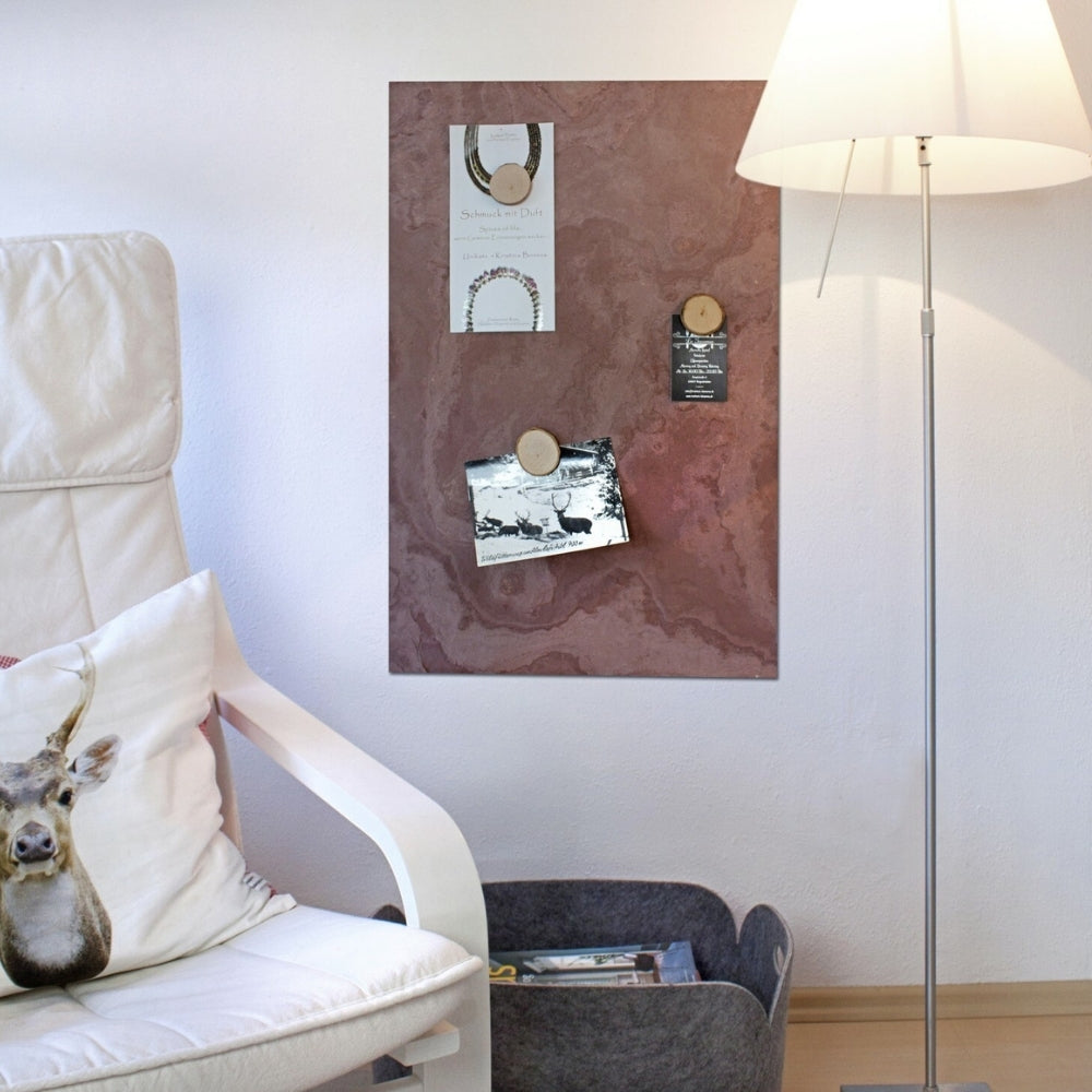 Schiefertafel Magnetisch nach Mass - Pink Earthcore