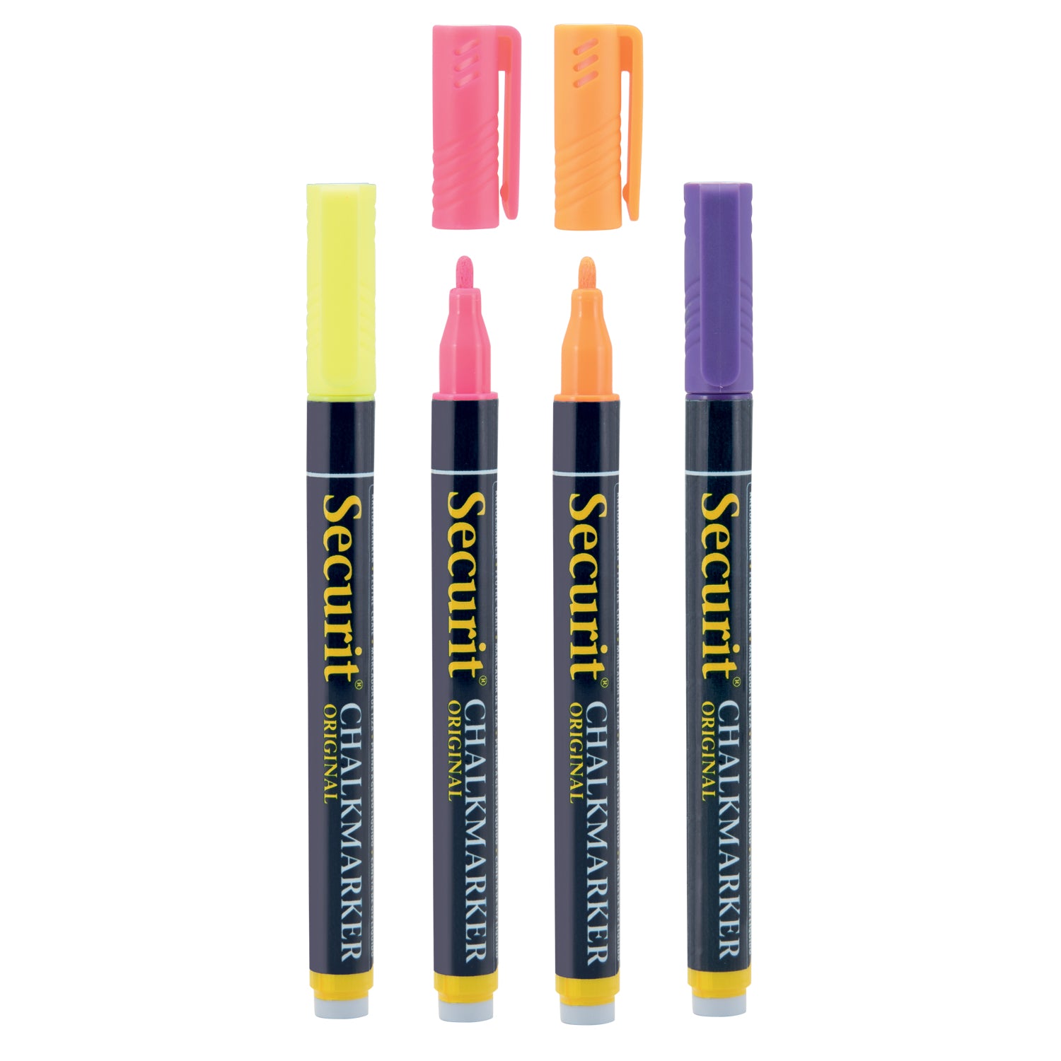 Securit® Kreidemarker, 1-2mm, 4-er Set, Tropical