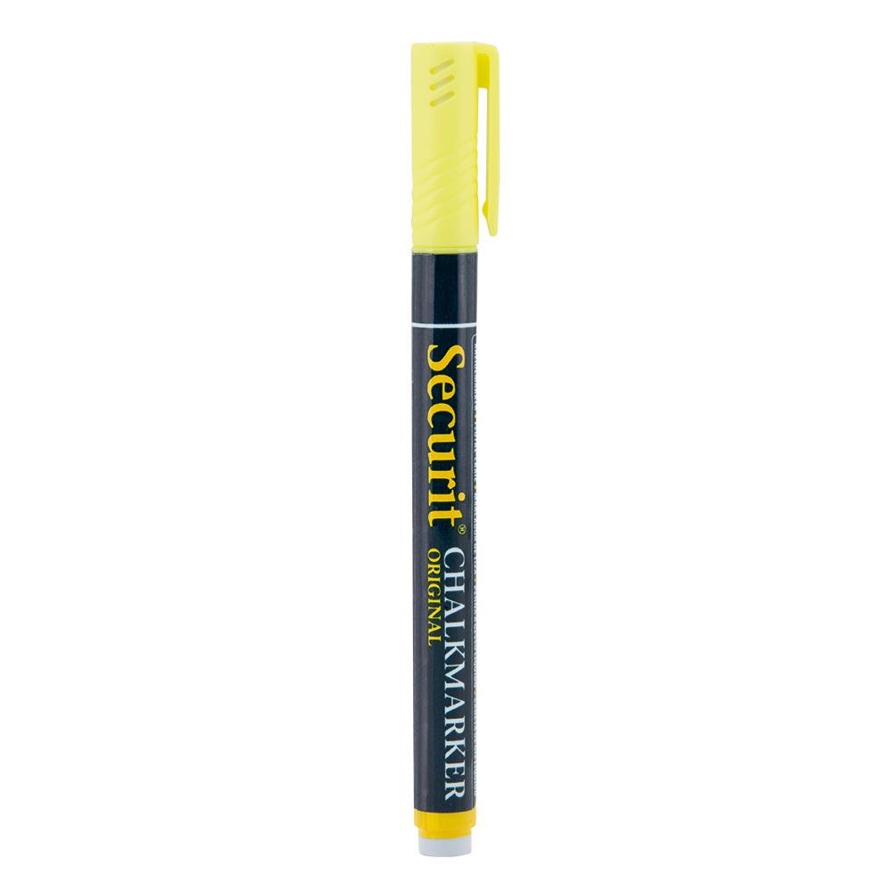 Securit® Kreidemarker, 1-2mm, Einzeln, Gelb