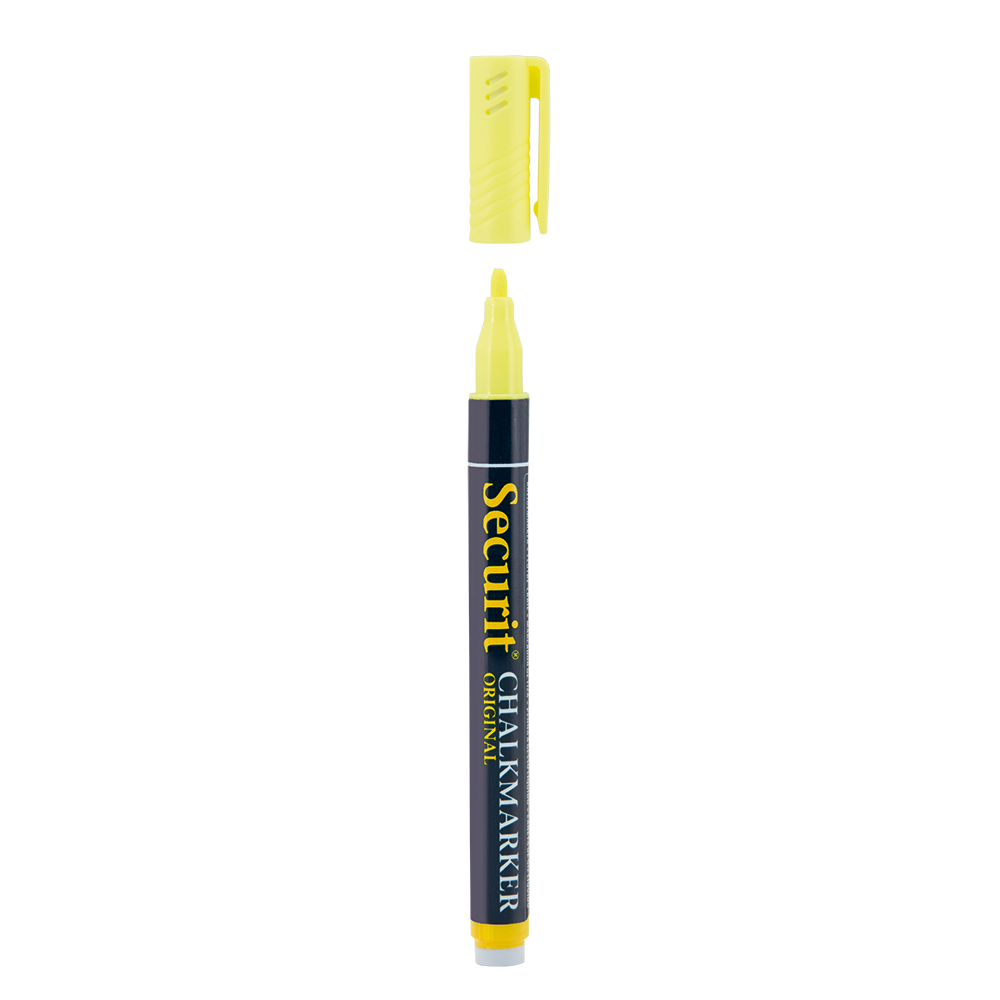 Securit® Kreidemarker, 1-2mm, Einzeln, Gelb