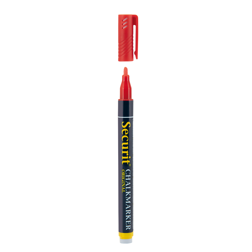 Securit® Kreidemarker, 1-2mm, Einzeln, Rot