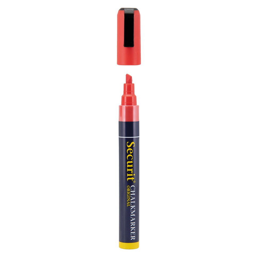 Securit® Kreidemarker, 2-6mm, Einzeln, Rot