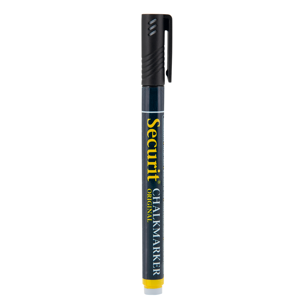 Securit® Kreidemarker, 1-2mm, Einzeln, Schwarz