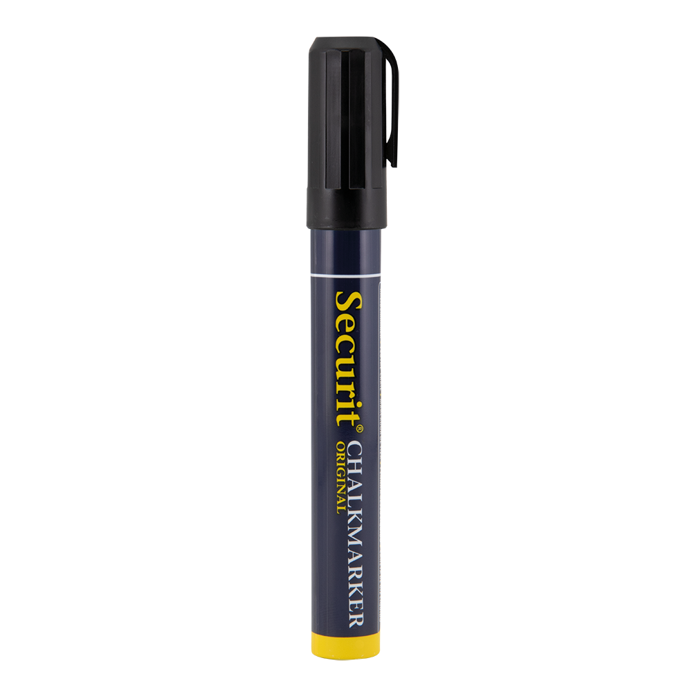 Securit® Kreidemarker, 2-6mm, Einzeln, Schwarz