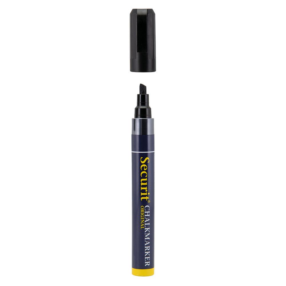 Securit® Kreidemarker, 2-6mm, Einzeln, Schwarz