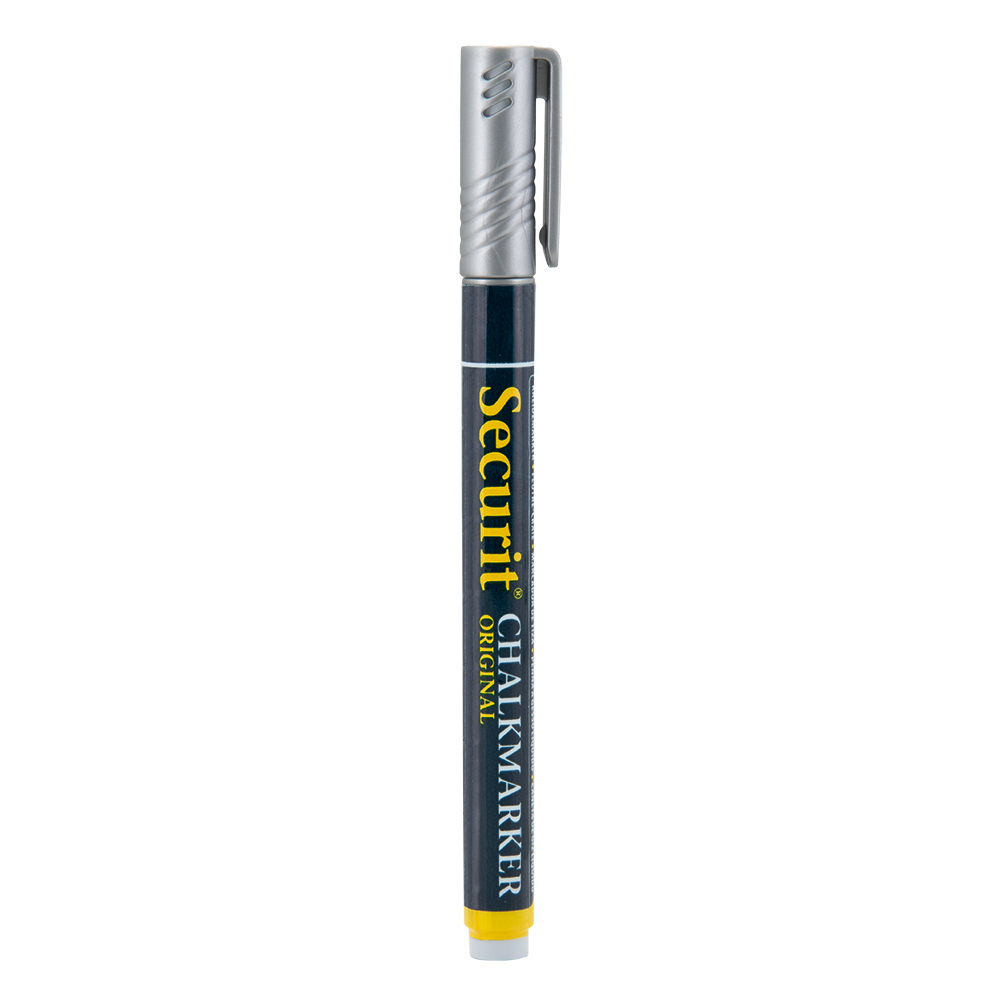 Securit® Kreidemarker, 1-2mm, Einzeln, Silber