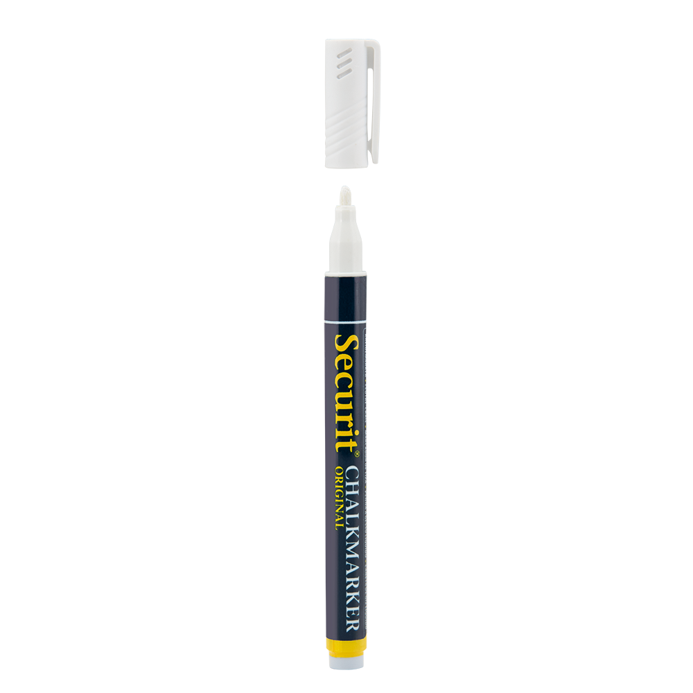 Securit® Kreidemarker, 1-2mm, Einzeln, Weiss