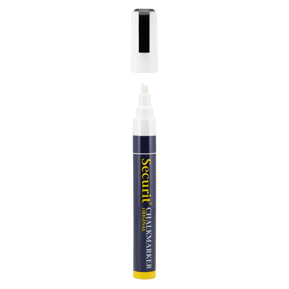 Securit® Kreidemarker, 2-6mm, Einzeln, Weiss