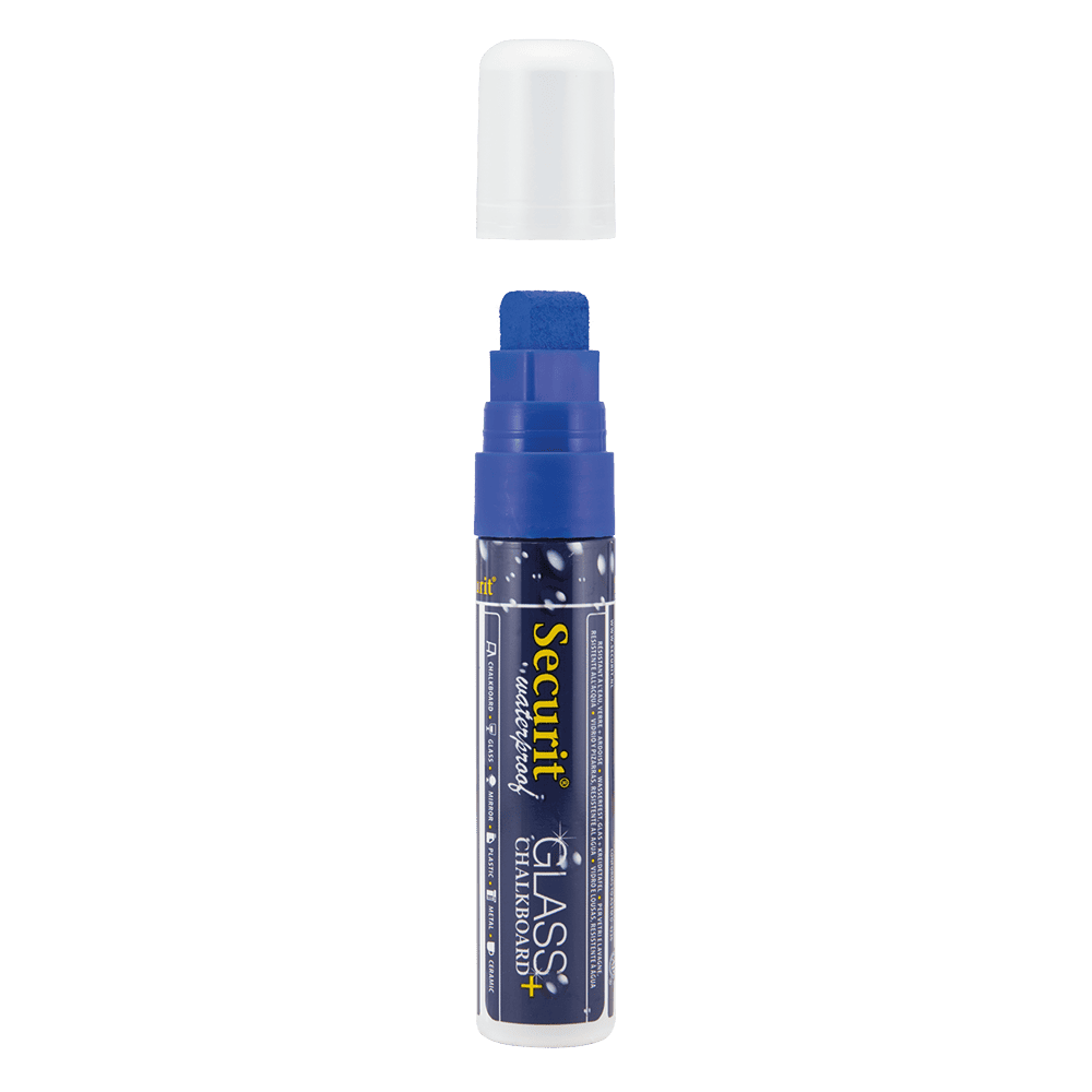 Securit® Kreidemarker Wasserfest, 7-15mm, Blau