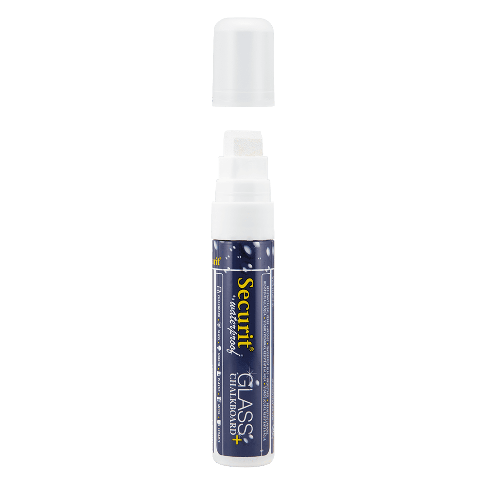 Securit® Kreidemarker Wasserfest, 7-15mm, Weiss