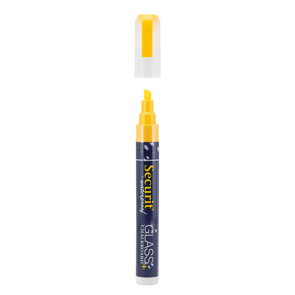Securit® Kreidemarker Wasserfest, 2-6mm, Gelb
