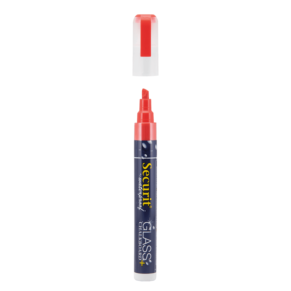 Securit® Kreidemarker Wasserfest, 2-6mm, Rot