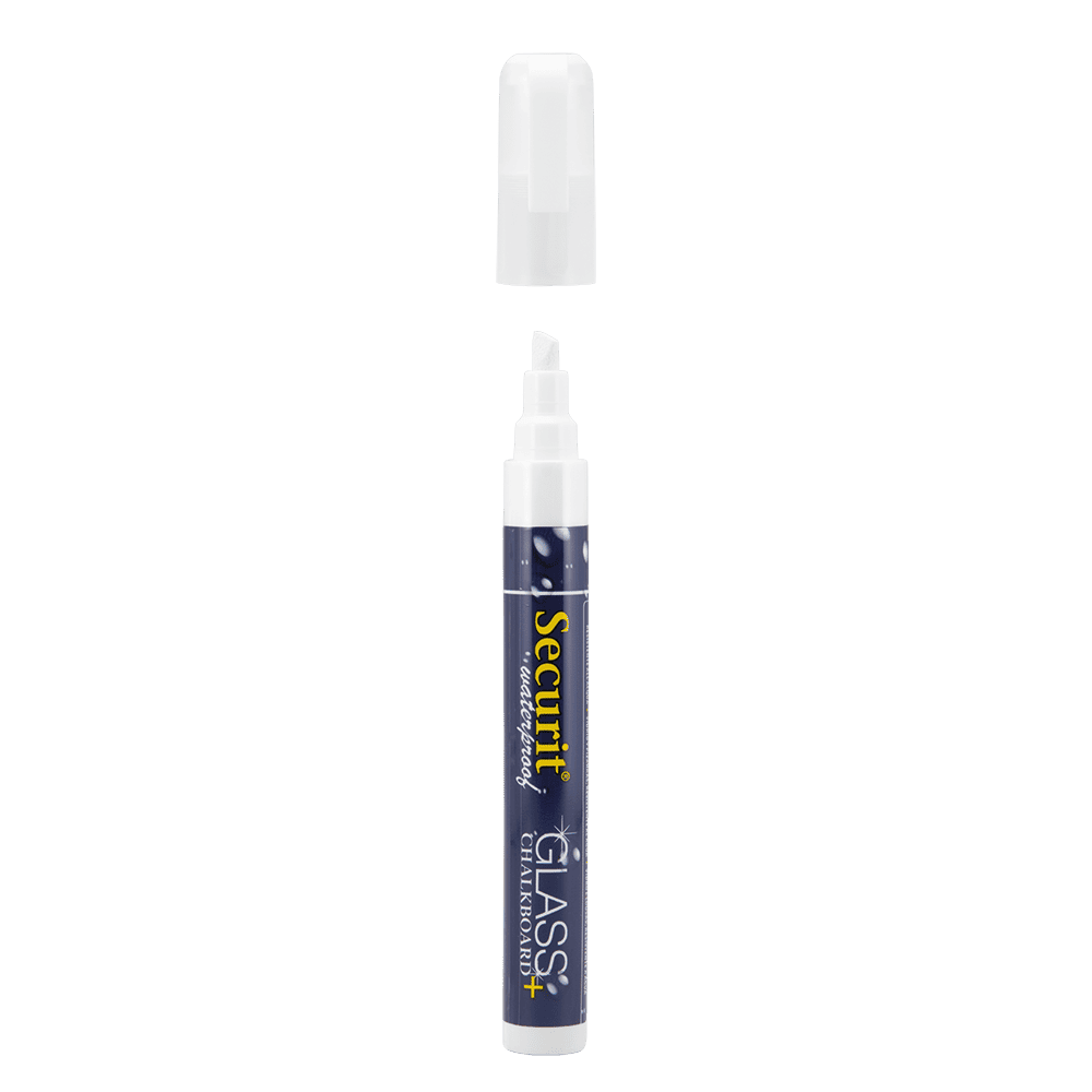 Securit® Kreidemarker Wasserfest, 2-6mm, Weiss