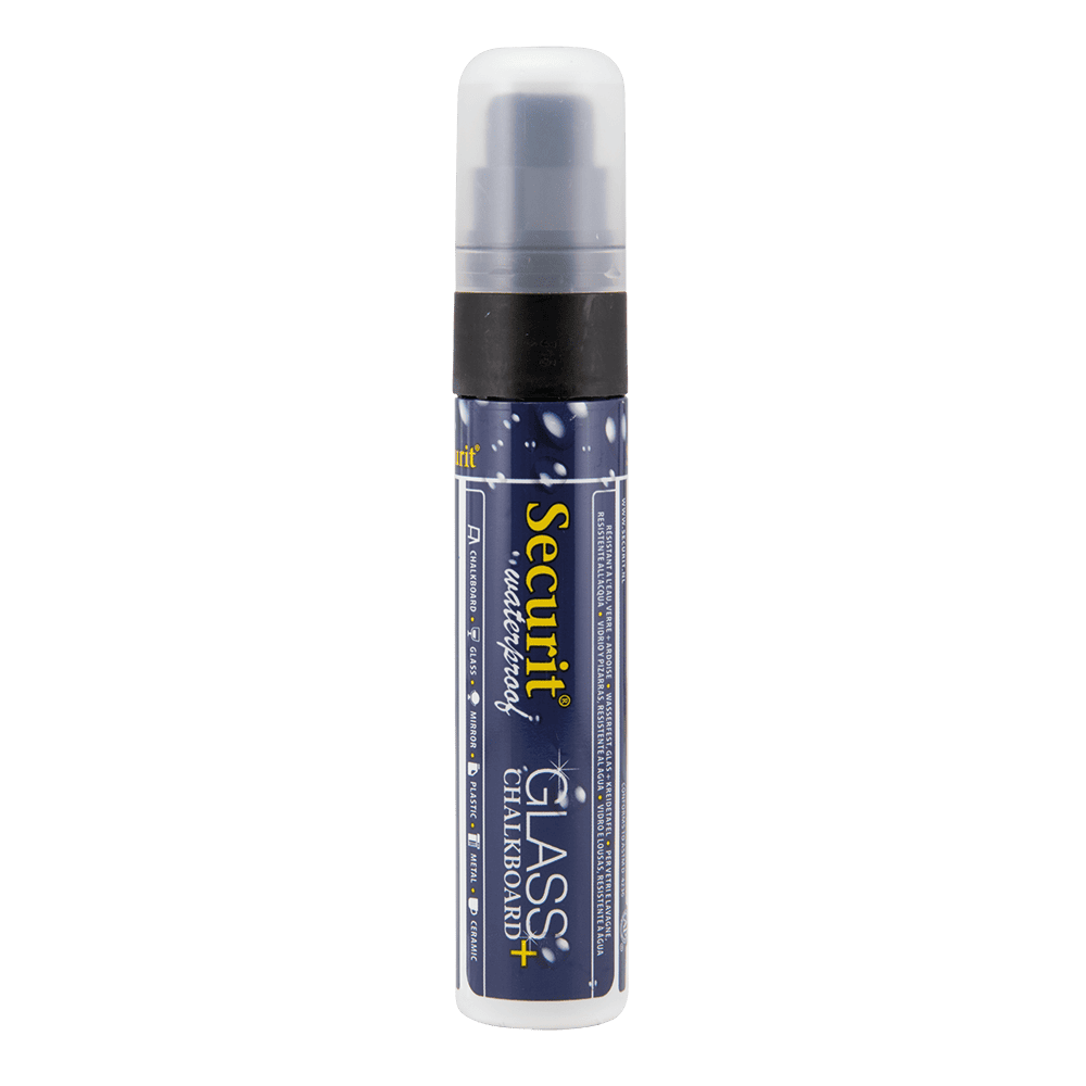 Securit® Kreidemarker Wasserfest, 7-15mm, Schwarz