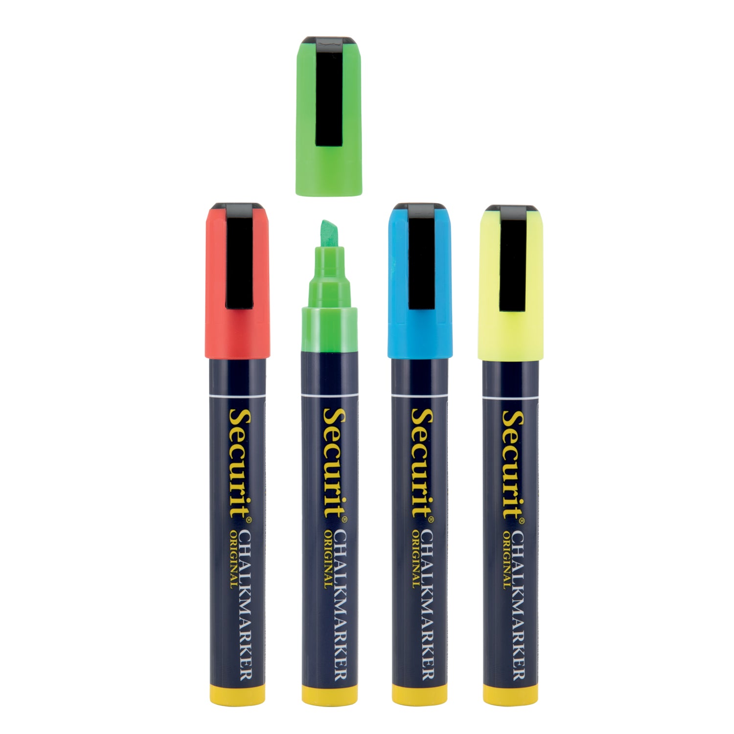 Securit® Kreidemarker, 2-6mm, 4er-Set, Farbig