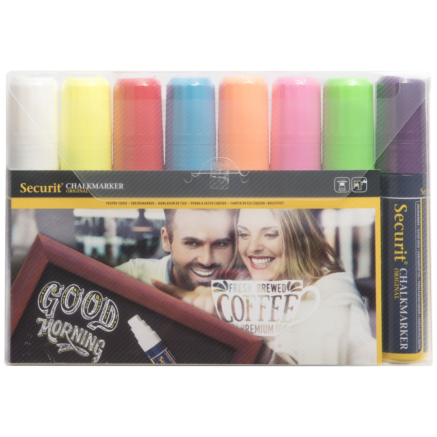 Securit®Kreidemarker, 7-15mm, 8er-Set, Farbig