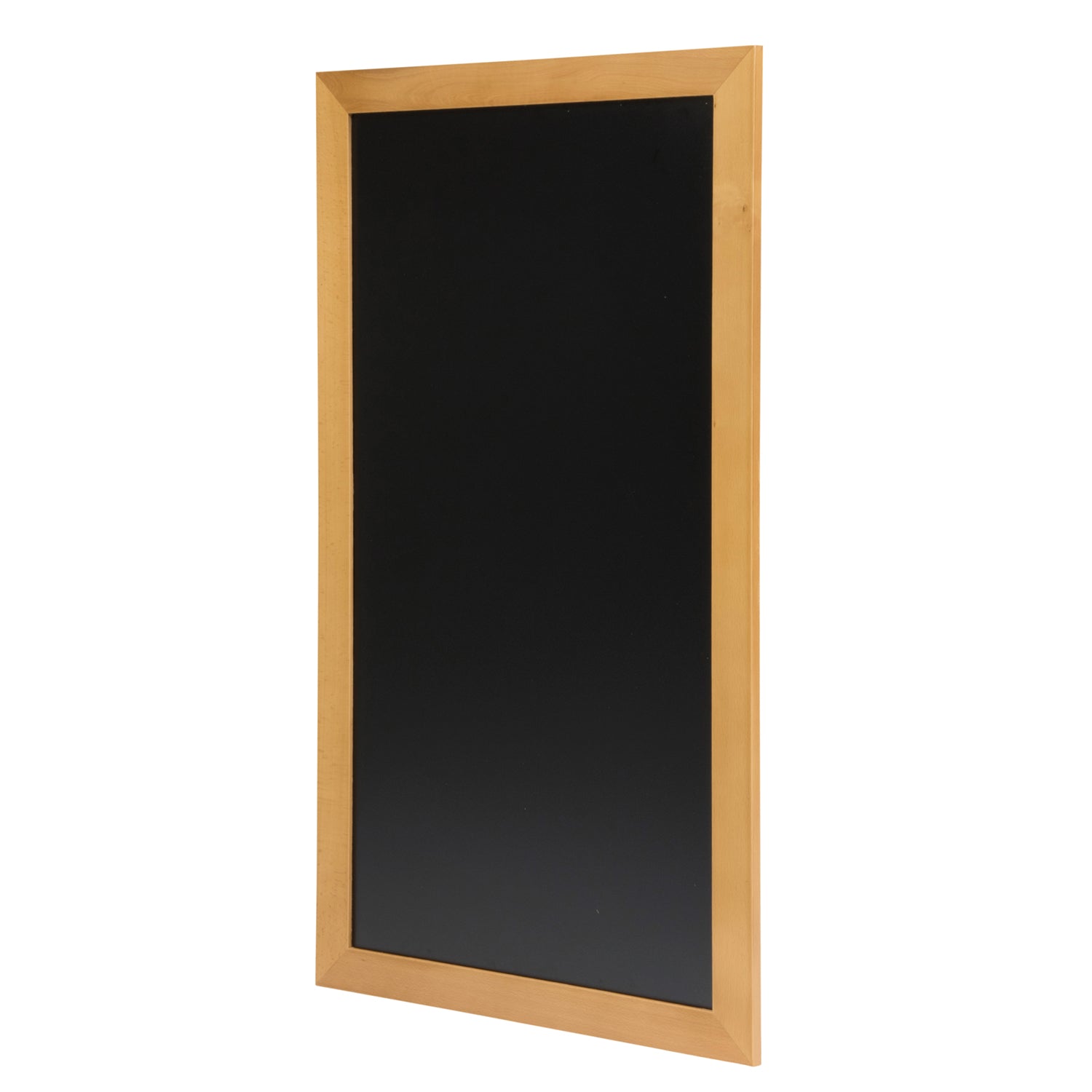 Securit® Wandkreidetafel "Long", Holzrahmen Hellbraun, 56x100cm, Outdoor
