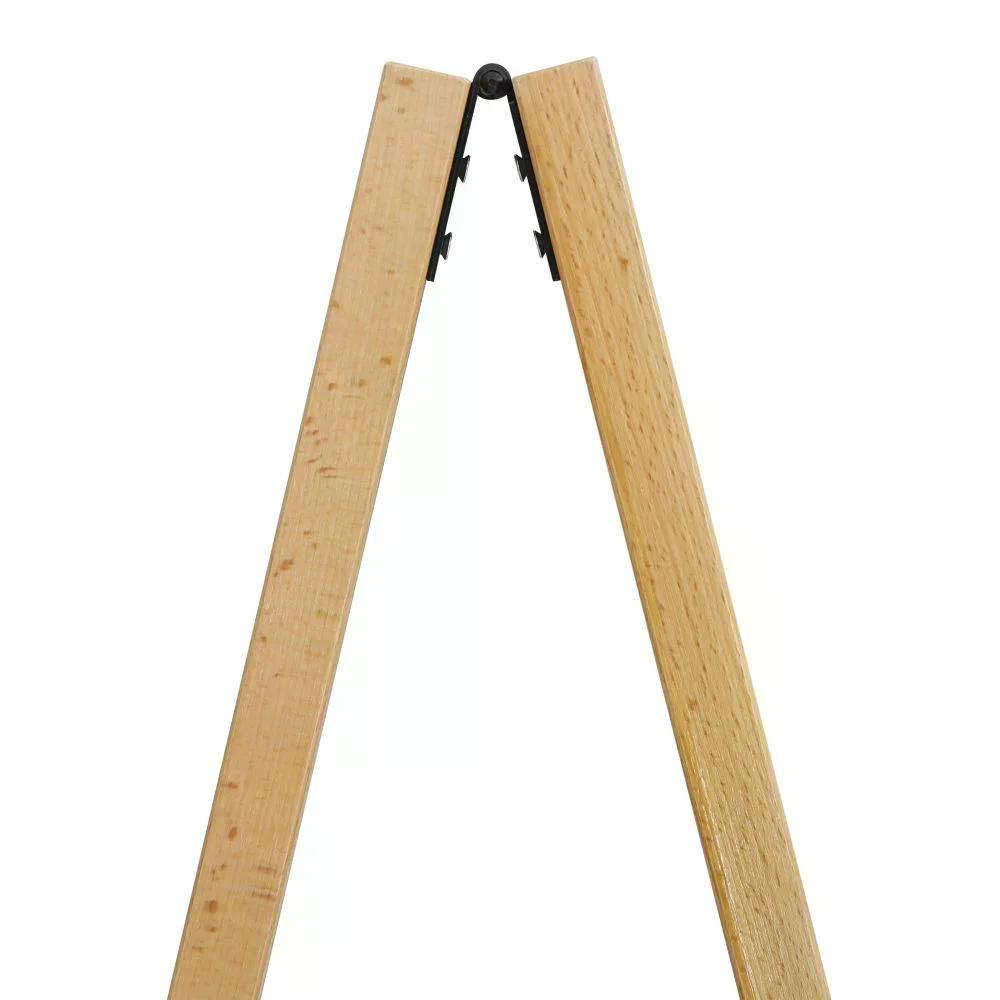 Holz Kundenstopper 145x67cm, Magnetisch, Buche, Outdoor