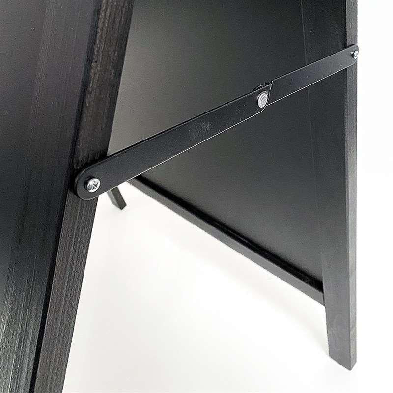 Holz Kundenstopper 105x68cm, Magnetisch, Schwarz, Outdoor